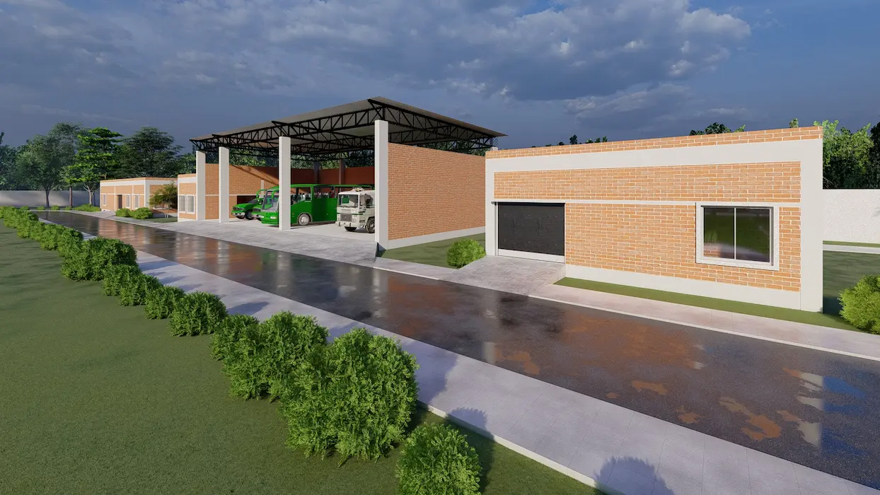 ADCC North administrative building exterior view
