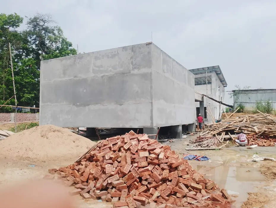 ADCC North construction progress water reservoir