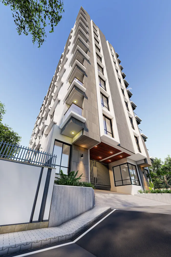 Medical Paradise 10 storied apartment exterior view